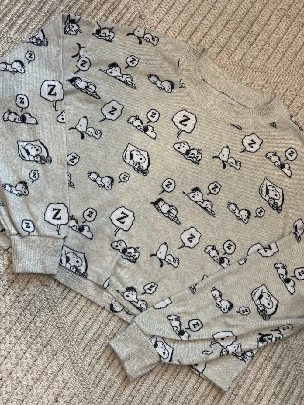 American Eagle Snoopy Pajama Top